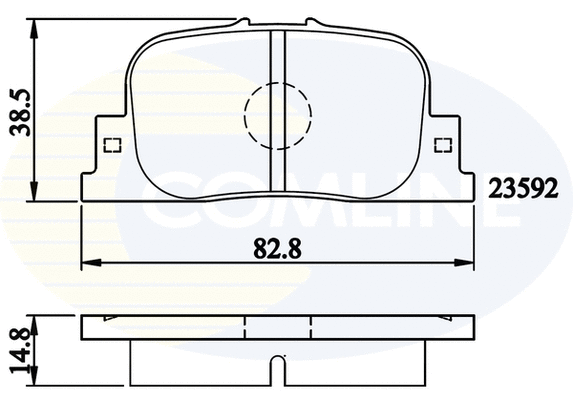 Brake Pad Set, disc brake (CBP01172)