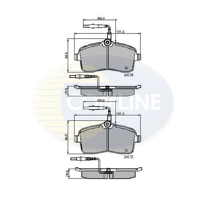 Brake Pad Set, disc brake (CBP11250)