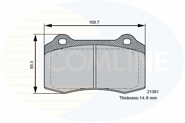 Brake Pad Set, disc brake (CBP36089)