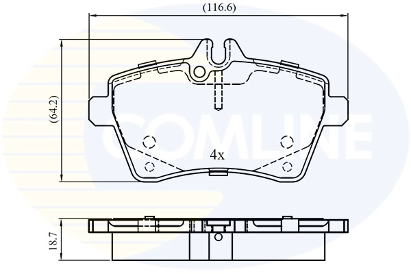 Brake Pad Set, disc brake (CBP01592)