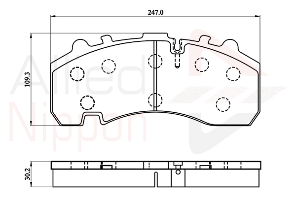 Brake Pad Set, disc brake (ACV063HD)