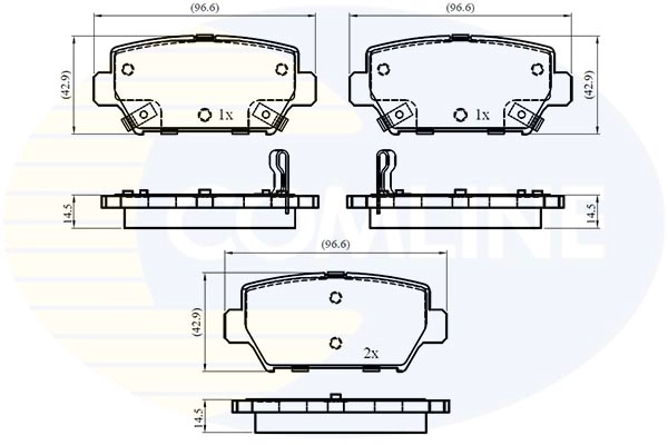 Brake Pad Set, disc brake (CBP33004)