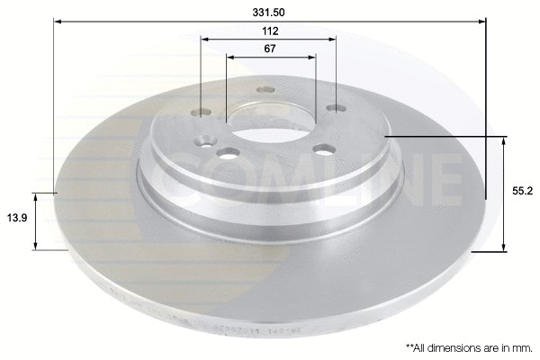 Brake Disc (ADC1634)