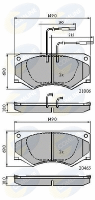 Brake Pad Set, disc brake (CBP11051)