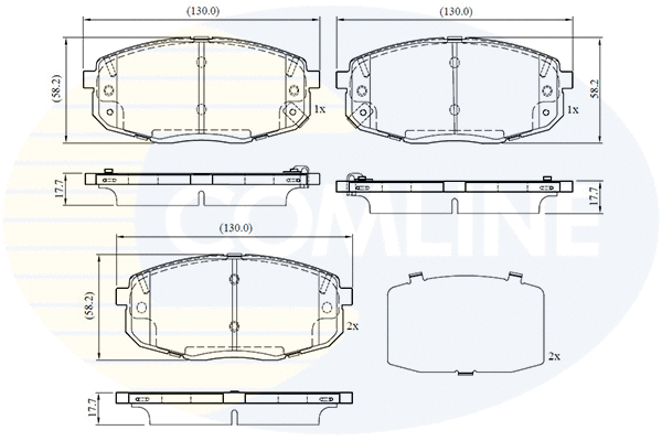 Brake Pad Set, disc brake (CBP32759)
