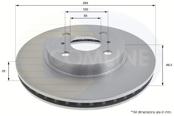 Brake Disc (ADC2503V)