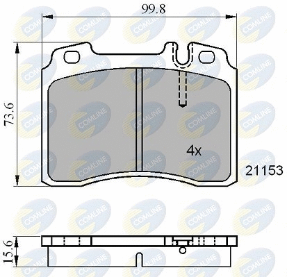 Brake Pad Set, disc brake (CBP01006)