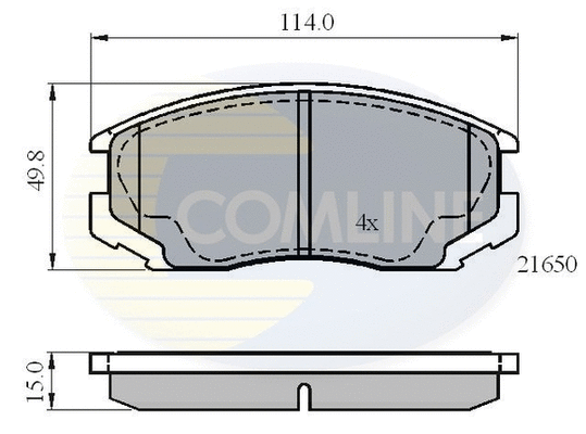 Brake Pad Set, disc brake (CBP0415)