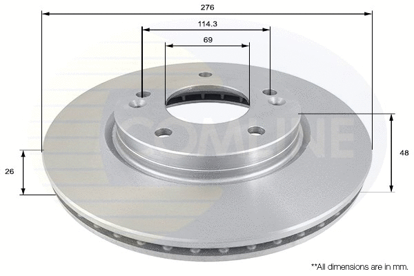 Brake Disc (ADC1031V)