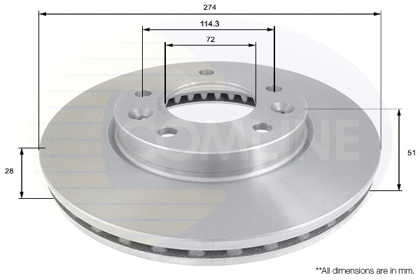 Brake Disc (ADC1091V)