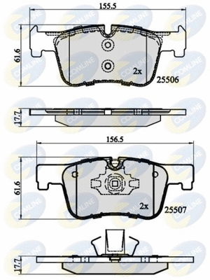 Brake Pad Set, disc brake (CBP02130)