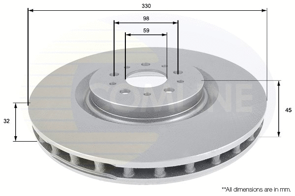 Brake Disc (ADC1832V)