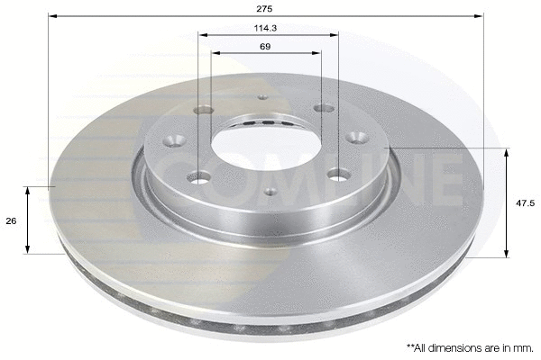 Brake Disc (ADC1053V)