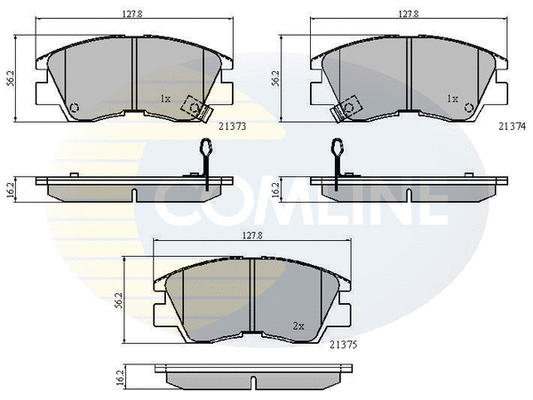 Brake Pad Set, disc brake (CBP3295)