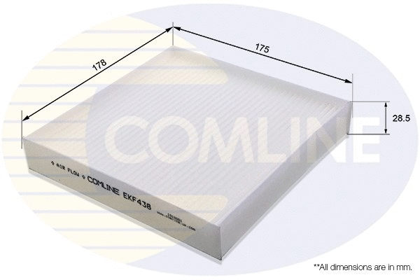 Filter, cabin air (EKF438)