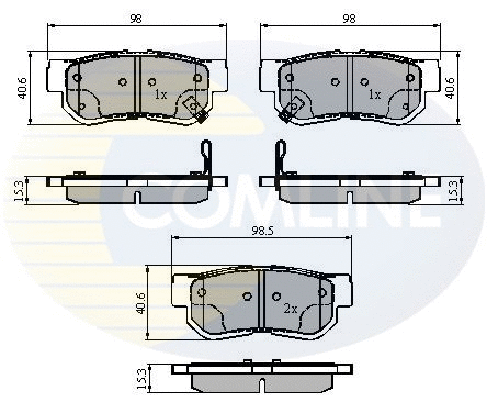 Brake Pad Set, disc brake (CBP3879)