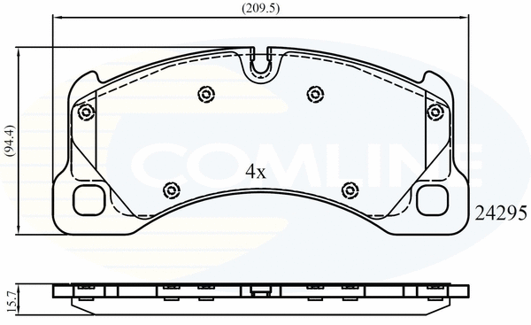 Brake Pad Set, disc brake (CBP06039)