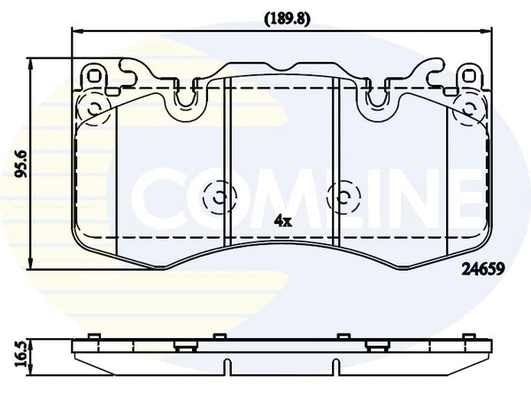 Brake Pad Set, disc brake (CBP02211)