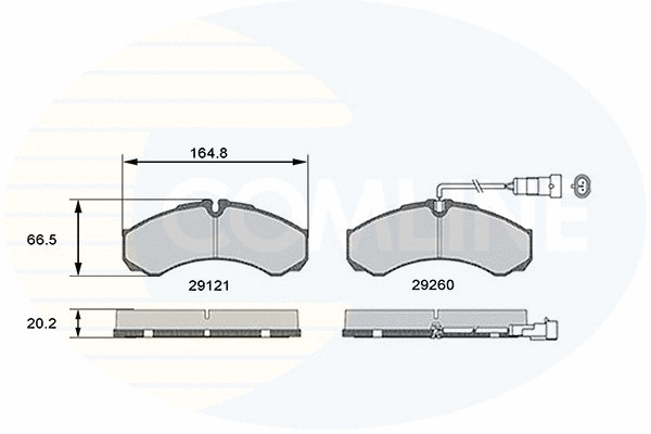 Brake Pad Set, disc brake (CBP16031)