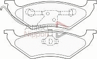 Brake Pad Set, disc brake (ADB0846)