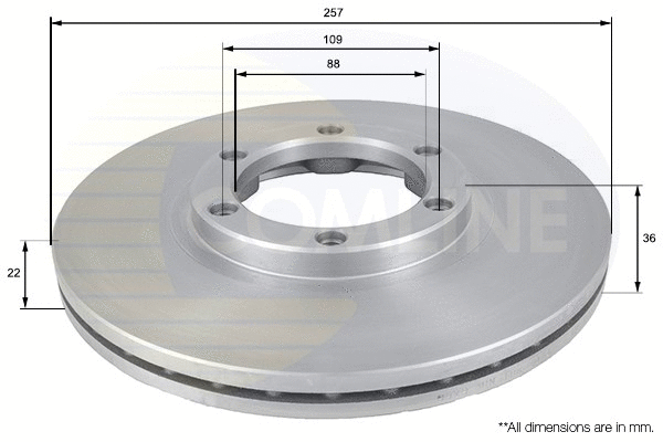 Brake Disc (ADC0702V)