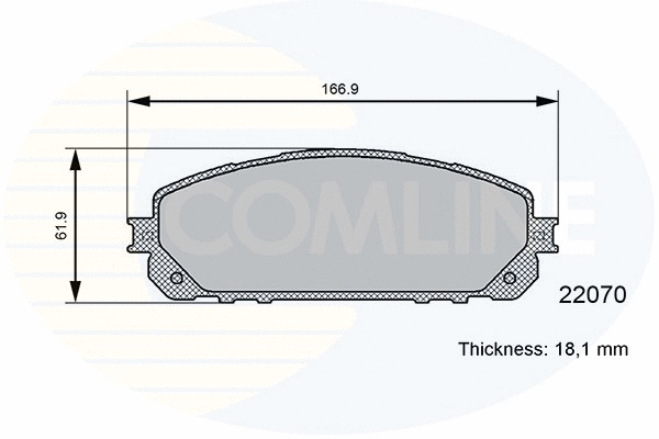 Brake Pad Set, disc brake (CBP06113)