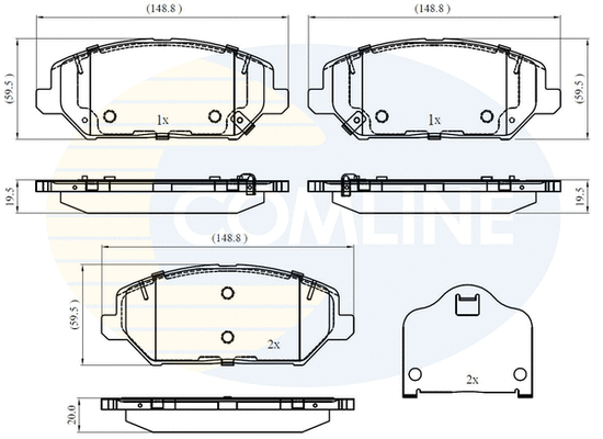 Brake Pad Set, disc brake (CBP32409)