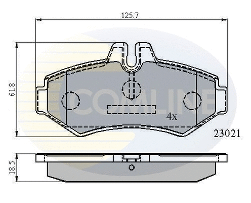 Brake Pad Set, disc brake (CBP0914)