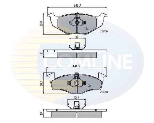Brake Pad Set, disc brake (CBP0706)