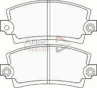 Brake Pad Set, disc brake (ADB4311)