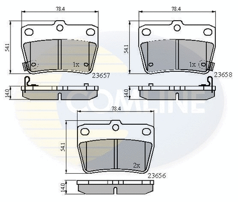 Brake Pad Set, disc brake (CBP31134)