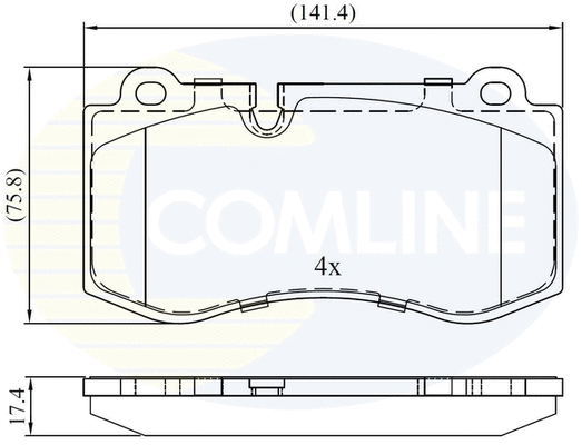 Brake Pad Set, disc brake (CBP06020)