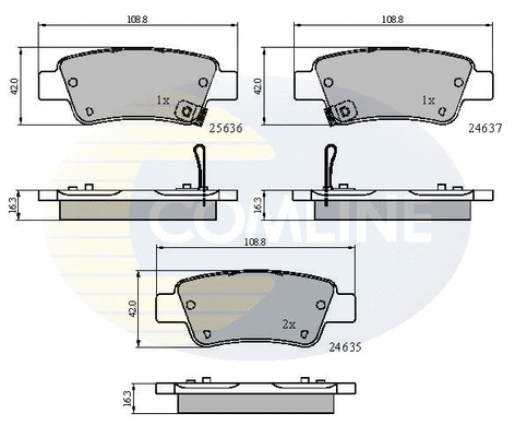 Brake Pad Set, disc brake (CBP31674)
