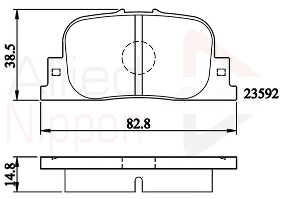 Brake Pad Set, disc brake (ADB01172)