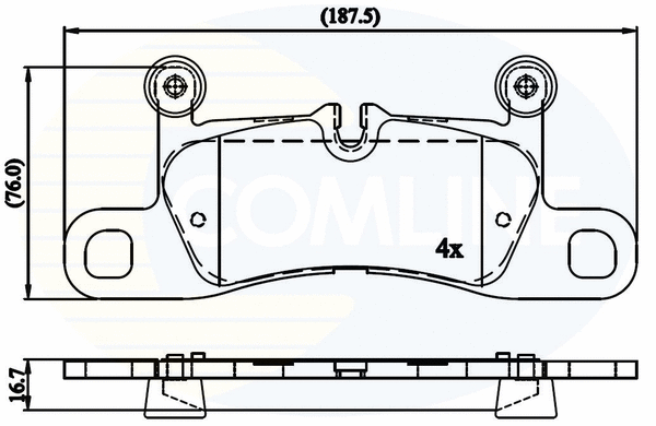 Brake Pad Set, disc brake (CBP06048)