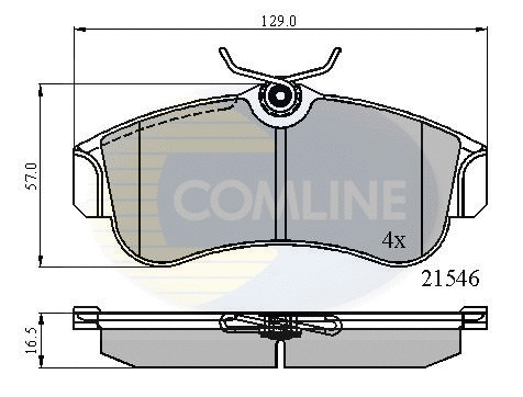 Brake Pad Set, disc brake (CBP0566)