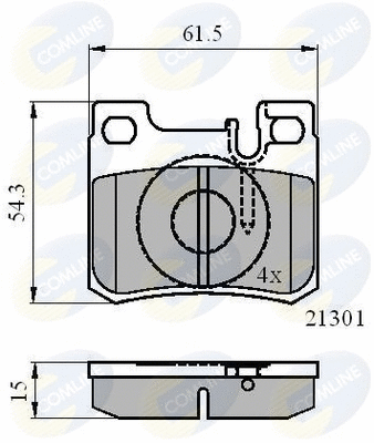 Brake Pad Set, disc brake (CBP01067)