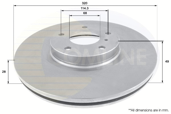 Brake Disc (ADC1238V)