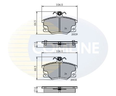 Brake Pad Set, disc brake (CBP4137)