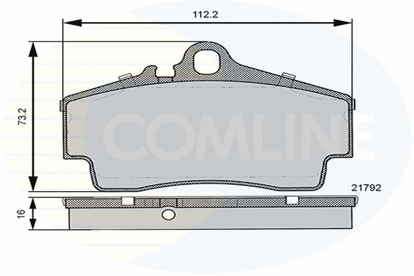 Brake Pad Set, disc brake (CBP06130)