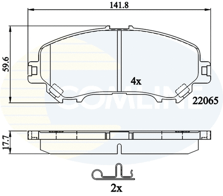 Brake Pad Set, disc brake (CBP32278)
