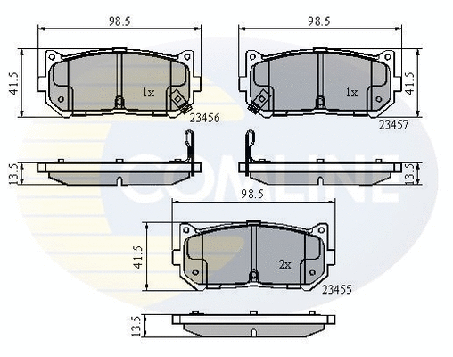 Brake Pad Set, disc brake (CBP3906)