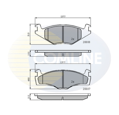 Brake Pad Set, disc brake (CBP0148)