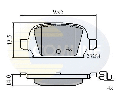 Brake Pad Set, disc brake (CBP31135)