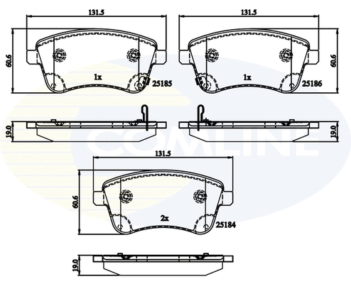 Brake Pad Set, disc brake (CBP36047)