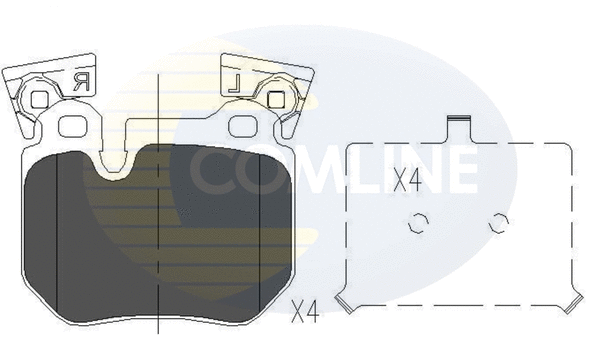 Brake Pad Set, disc brake (CBP06023)