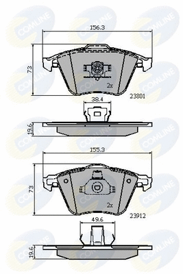 Brake Pad Set, disc brake (CBP01752)