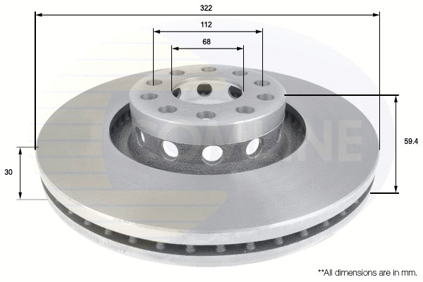 Brake Disc (ADC1435V)