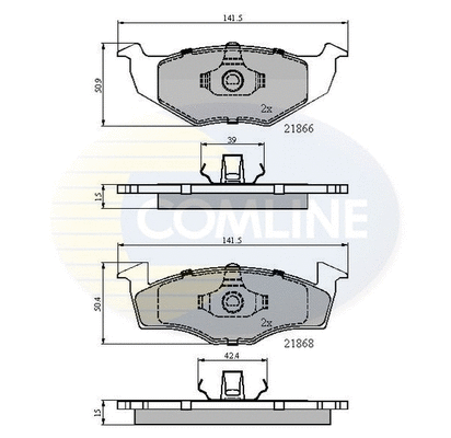 Brake Pad Set, disc brake (CBP0180)