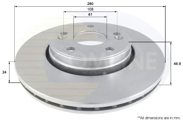 Brake Disc (ADC1538V)